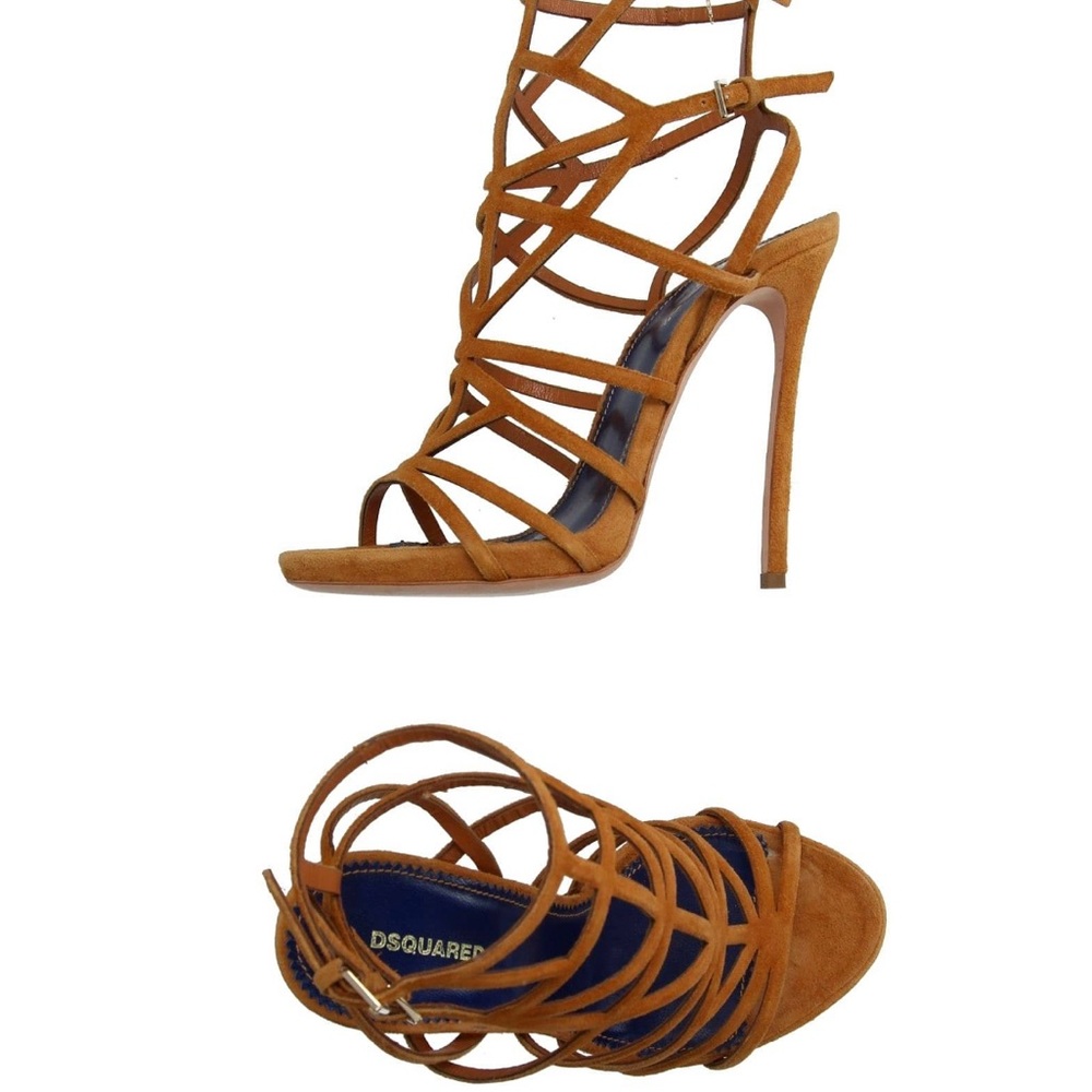 DSQUARED2 Women's Brown Strappy Heels